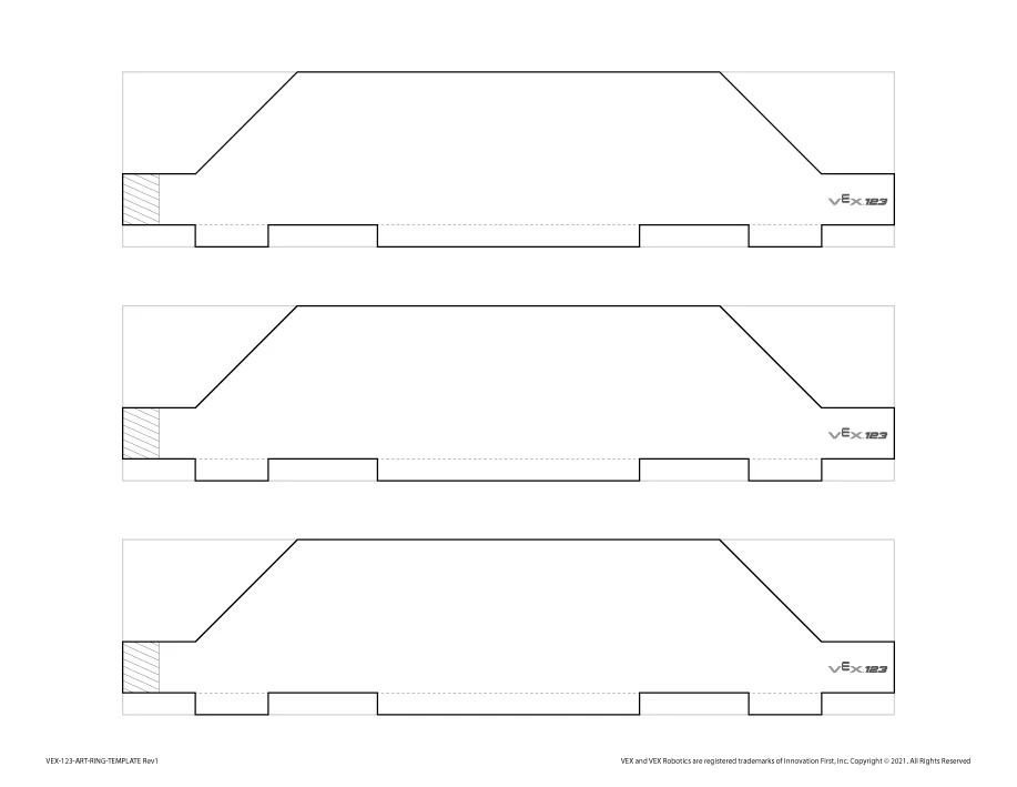 Natisljivi PDF platna za Art Ring (US Letter) s tremi predlogami platna za Art Ring.