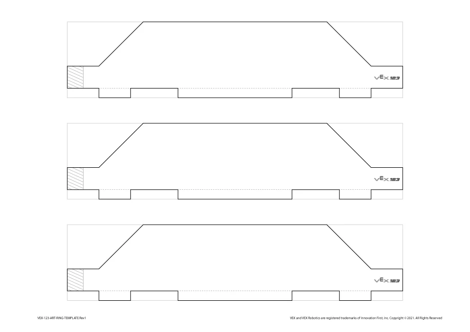 Natisljivi PDF platna za Art Ring (Mednarodni format A4) s tremi predlogami platna za Art Ring.